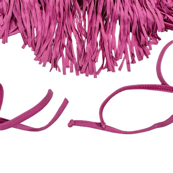 L*Space Size Small Audrey Fringe Halter Bikini Top Swimwear - Picture 4 of 7